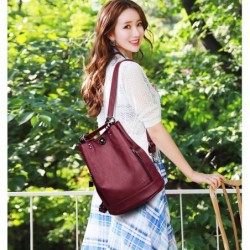 Mochilas2020 Women Leather Backpacks Multifunction Women Vintage Shoulder Bag Ladies Rucksack large capacity Travel Bag Sac a...