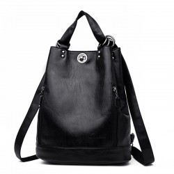 Mochilas2020 Women Leather Backpacks Multifunction Women Vintage Shoulder Bag Ladies Rucksack large capacity Travel Bag Sac a...