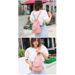 MochilasHigh Quality Backpack for Women 2020 New White Leather Backpack School Bag for Teenage Girls Female Travel Backpack M...