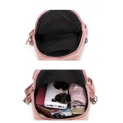 MochilasHigh Quality Backpack for Women 2020 New White Leather Backpack School Bag for Teenage Girls Female Travel Backpack M...