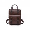MochilasWomen Anti Theft Backpacks Students Brown School Bags for Teenage Girls Waterproof Vintage Laptop Leather Big Travel ...