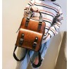 MochilasWomen Anti Theft Backpacks Students Brown School Bags for Teenage Girls Waterproof Vintage Laptop Leather Big Travel ...