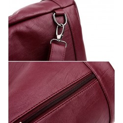 Fashionable leather backpack - multifunction vintage shoulder bag - large capacityBackpacks