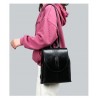 Fashionable leather backpack - shoulder bag - snakeskin patternBackpacks