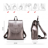 Fashionable leather backpack - shoulder bag - snakeskin patternBackpacks