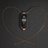 CollarDouble hole pendant - with necklace - stainless steel - for Xiaomi Mi Band 5
