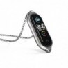 CollarDouble hole pendant - with necklace - stainless steel - for Xiaomi Mi Band 5
