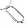 CollarDouble hole pendant - with necklace - stainless steel - for Xiaomi Mi Band 5