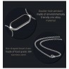 CollarDouble hole pendant - with necklace - stainless steel - for Xiaomi Mi Band 5