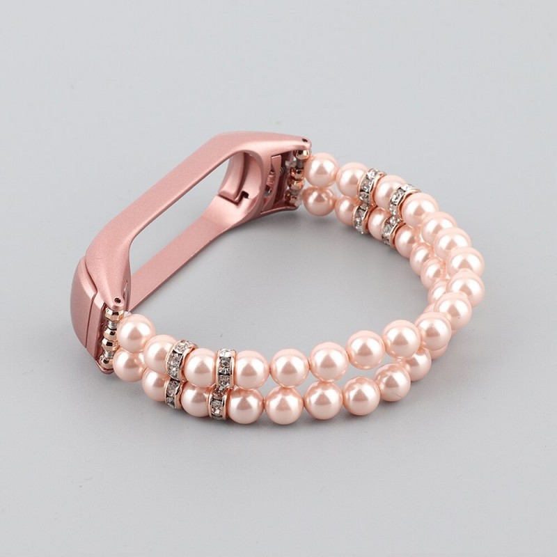 PulseraElastic strap with pearls / crystals - bracelet - for Xiaomi Mi Band 3 / 4 / 5 / 6