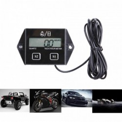 DiagnósticoDigital engine tachometer - hour meter gauge - RPM - LCD - for motorcycles / cars / boats