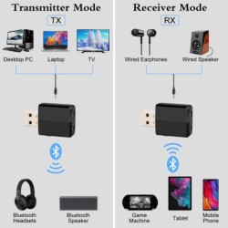 CablesKN330 - USB - Bluetooth - transmitter - audio receiver - 3.5 mm AUX jack - 3 in 1 adapter
