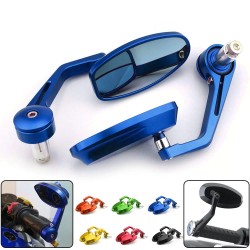 EspejosMotorcycle mirrors - for handlebar ends - CNC aluminum - universal - 7/8" - 22mm thread