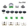 AccesoriosYuXi Metal Buttons Set Thumb Grips Analog Stick D-Pad Button Replacement Part For Sony PlayStation 5 PS5 Controller...