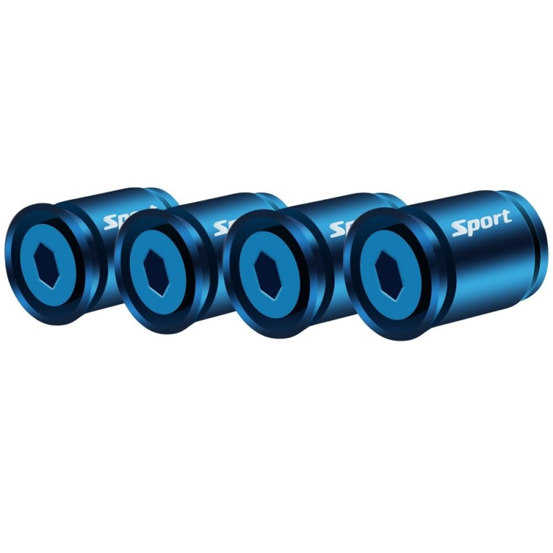 Partes de ruedaSport - car tire valves - anti-theft caps - zinc alloy - 4 pieces