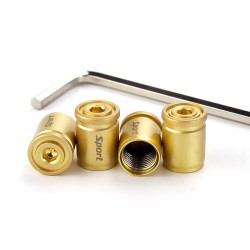 Partes de ruedaSport - car tire valves - anti-theft caps - zinc alloy - 4 pieces