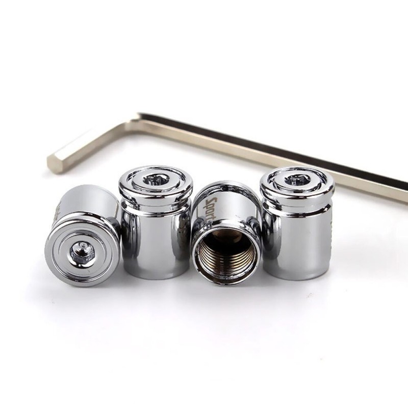 Partes de ruedaSport - car tire valves - anti-theft caps - zinc alloy - 4 pieces