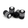 Partes de ruedaCar tire wheel valves - aluminum caps - skull design - 4 pieces