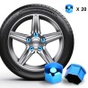 Partes de ruedaCubre llantas de coche - tuercas protectoras - con clip - 17mm - 20 piezas