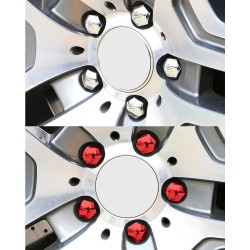 Partes de ruedaCubre llantas de coche - tuercas protectoras - con clip - 17mm - 20 piezas