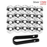 Partes de ruedaCubre llantas de coche - tuercas protectoras - con clip - 17mm - 20 piezas