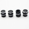 Partes de ruedaUniversal car wheel valves - aluminum caps - hexagonal - 4 pieces