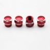 Partes de ruedaUniversal car wheel valves - aluminum caps - hexagonal - 4 pieces
