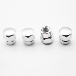 Partes de ruedaUniversal car wheel valves - aluminum caps - hexagonal - 4 pieces