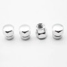 Partes de ruedaUniversal car wheel valves - aluminum caps - hexagonal - 4 pieces