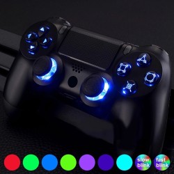 RepararMulti-colors luminated D-pad - thumbsticks - DTF buttons - LED - kit for PS4 Controller