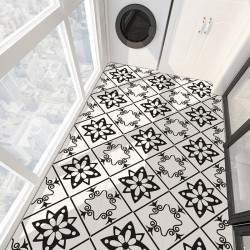 Pegatinas de paredModern self adhesive tiles - floor stickers - 30 * 30cm - 4 pieces