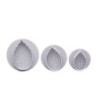 Utensilios para hornearCookie cutter mold - decorative icing plunger - leaf shape - 3 pieces