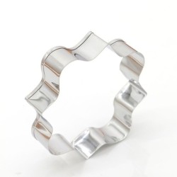 Cookie cutter mold - oval / rectangle / square - stainless steel - 8 piecesBakeware