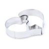 Utensilios para hornearCookie cutter mold - heart shaped puzzle - stainless steel - 2 pieces