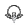 AretesCrystal nose ring - bat / bee / snake
