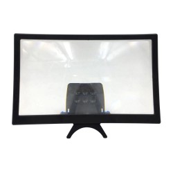 Accesorios12 "- Proyector HD - Ampliación de la pantalla del teléfono - Cristal curvo - Ajustable