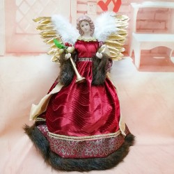 NavidadÁngel sonriente - muñeca de pie - decoración navideña