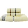 TextilLuxurious large bath / face / hand towel - cotton - 70 * 140cm - 3 pieces set