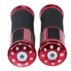 Hand Grips & EndUniversal motorcycle handlebar grips - for Suzuki / Kawasaki - 22mm