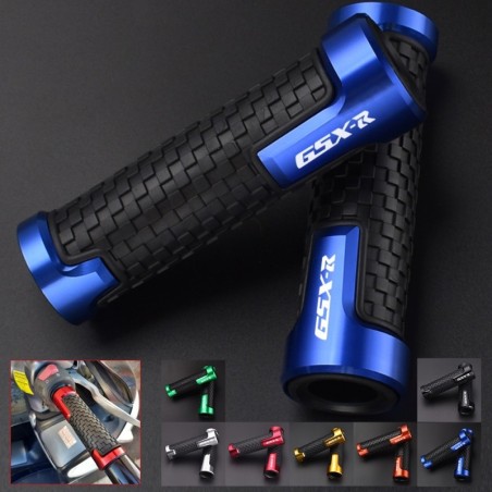Hand Grips & EndGSXR - motorcycle handlebar grips - universal - 22mm