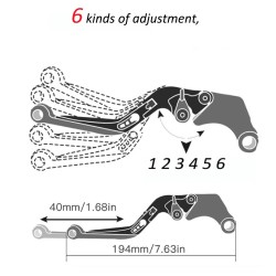 InstrumentosFor KYMCO DOWNTOWN 125i 200i 300i 350i DT 125 200 300 350 Motorcycle CNC Brake Clutch Levers Handlebar Grip Handl...