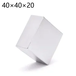 N52N52 - imán de neodimio - fuerte - cuboide - 40 * 40 * 20 mm