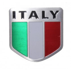 PegatinasBandera italiana - emblema de Italia - pegatina para coche de metal