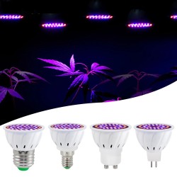 Luces de cultivoLED plant grow light - bulb - hydroponic - full spectrum - E27 / E14 / MR16/ GU10 - 220V - 2 pieces