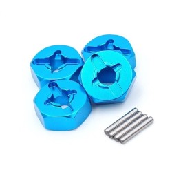 Coche R/CAlloy rims - tires wheels / hexagon adapter - for 1/18 Wltoys RC cars - upgraded - 4 pieces