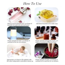 Essential oils - for diffusers / bath / massages - rose / eucalyptus / jasmine / sandalwood / lavender - 10mlMassage
