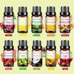 HumidificadoresFruit essential oils - strawberry / mango / watermelon / passion fruit - for diffusers / baths / cosmetics - 1...