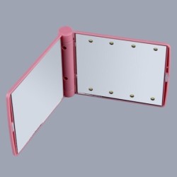 MaquillajeMakeup mirror - with 8 LED light - foldable
