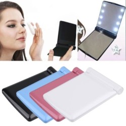 MaquillajeMakeup mirror - with 8 LED light - foldable