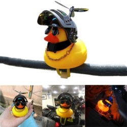 DecoraciónRubber yellow duck - car dashboard decoration - toy - with propellers / light